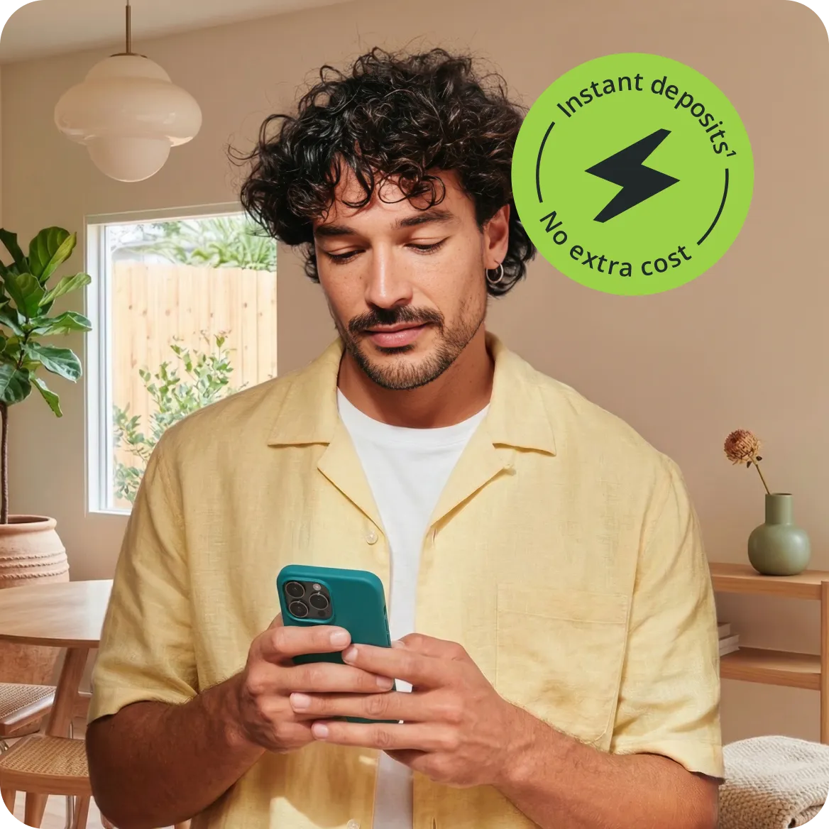 a man looking at his phone